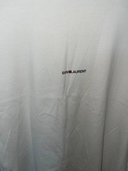 Saint Laurent Classic White Short Sleeve Tee