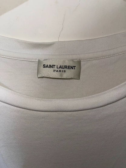 Saint Laurent Classic White Short Sleeve Tee