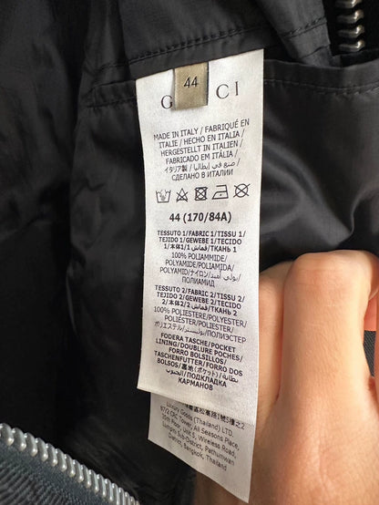 Gucci Black Motorcycle Jacket Size L