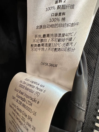 Gucci Black Motorcycle Jacket Size L