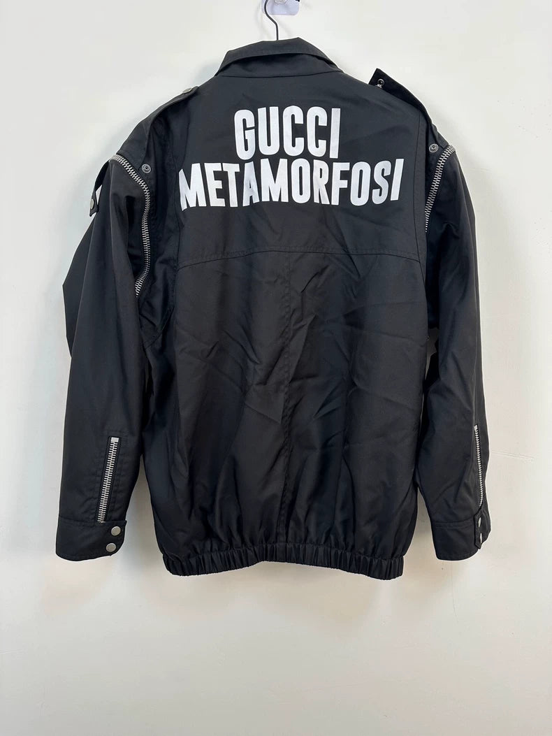 Gucci Black Motorcycle Jacket Size L