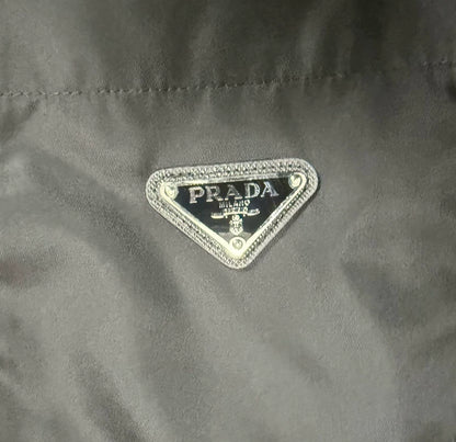 Prada Re-Nylon Triangle Logo Shirt Jacket