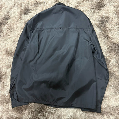 Prada Re-Nylon Triangle Logo Shirt Jacket