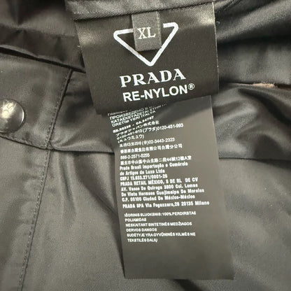 Prada Re-Nylon Triangle Logo Shirt Jacket