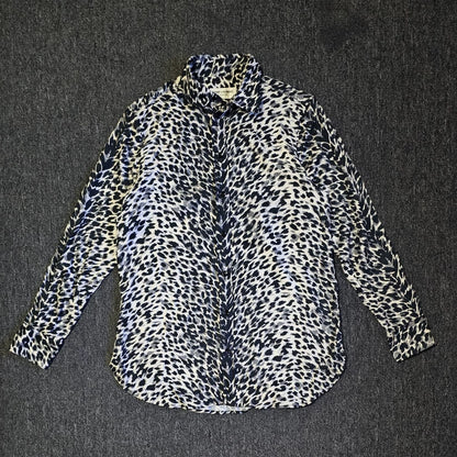 Saint Laurent Leopard Print Button-Up Shirt-yf