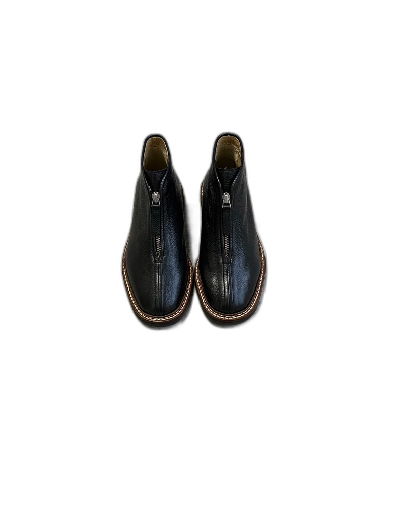 Lemaire Black Zipped Ankle Boots-zp