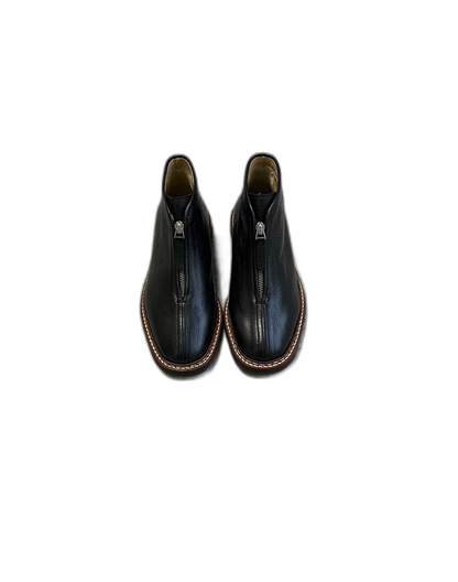 Lemaire Black Zipped Ankle Boots-zp