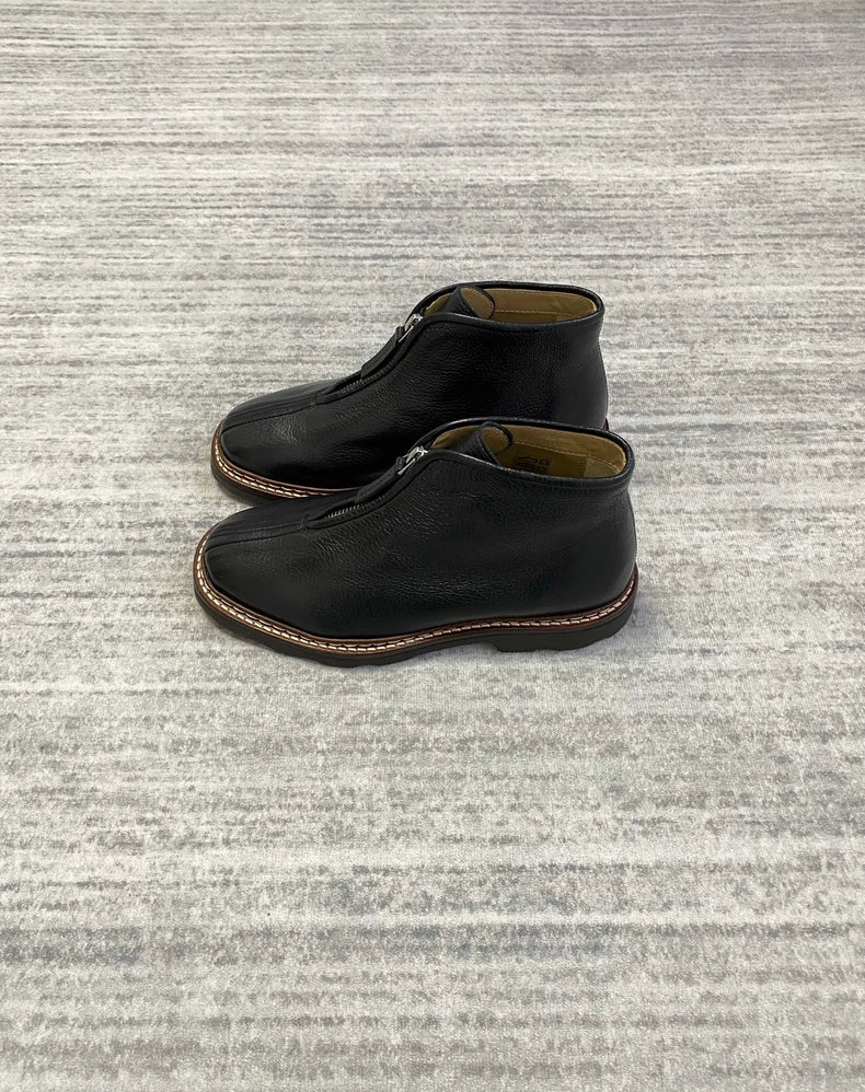 Lemaire Black Zipped Ankle Boots-zp
