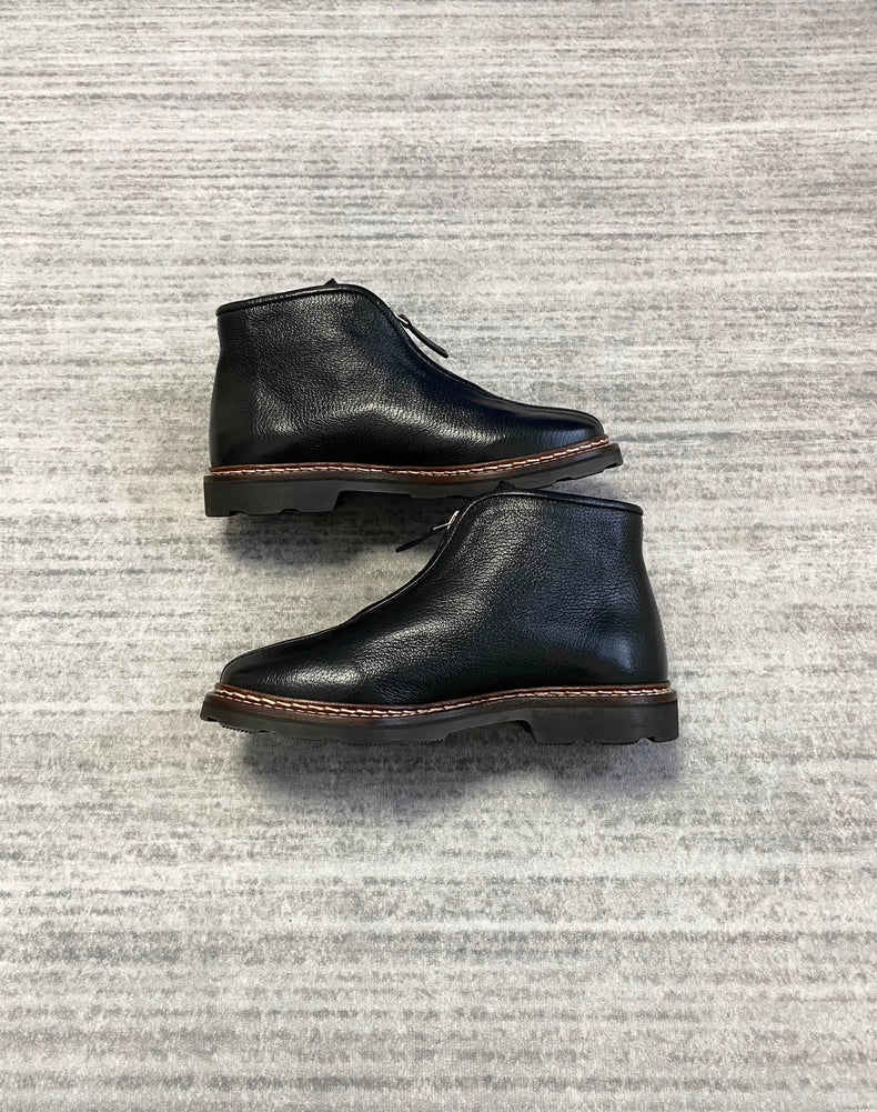 Lemaire Black Zipped Ankle Boots-zp