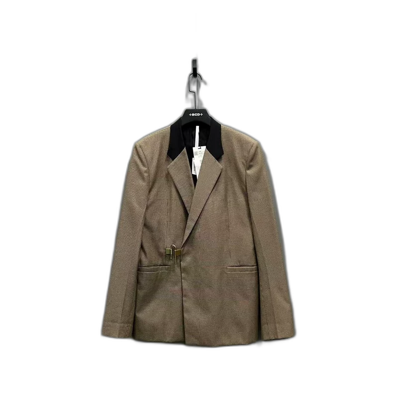 Givenchy Houndstooth Blazer With Lock Closure