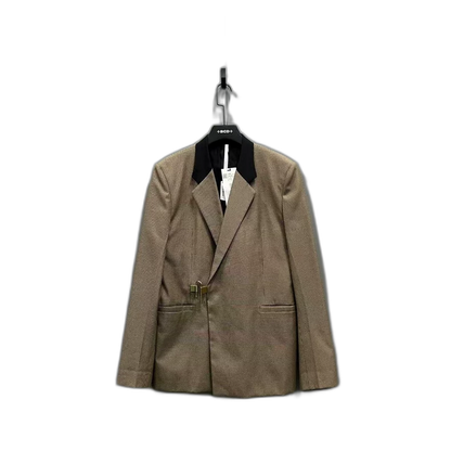 Givenchy Houndstooth Blazer With Lock Closure