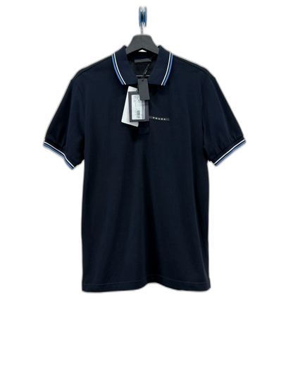 Prada Navy Blue Polo Shirt Size L