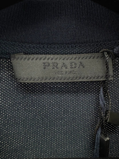 Prada Navy Blue Polo Shirt Size L