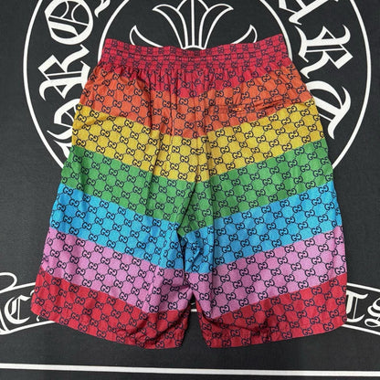 Gucci Rainbow Striped Double G Shorts-yf
