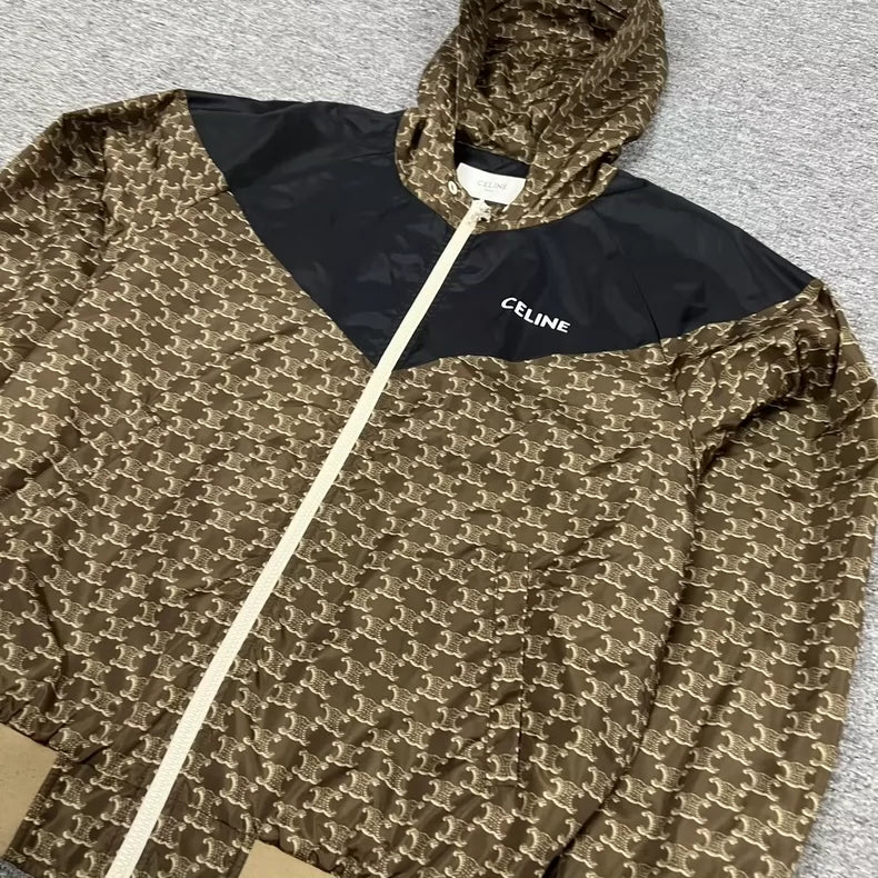 Celine Monogrammed Hooded Jacket for Men