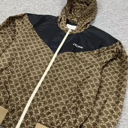 Celine Monogrammed Hooded Jacket for Men