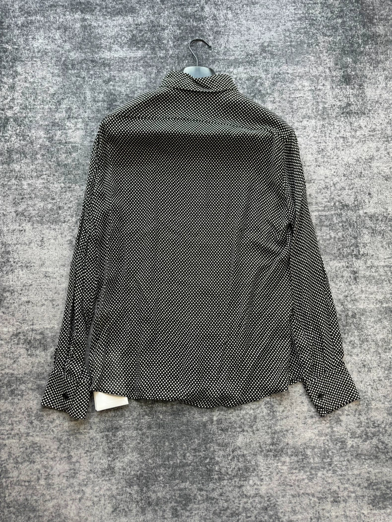 Celine Black and White Polka Dot Shirt