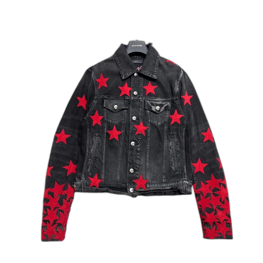 AMIRI X Chemist Star Print Denim Jacket-zp