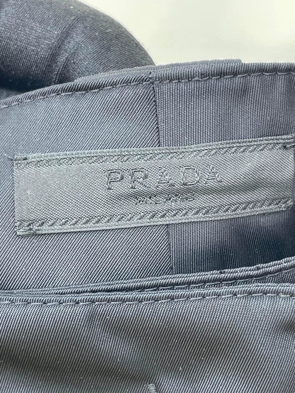 Prada Black Triangle Work Pants
