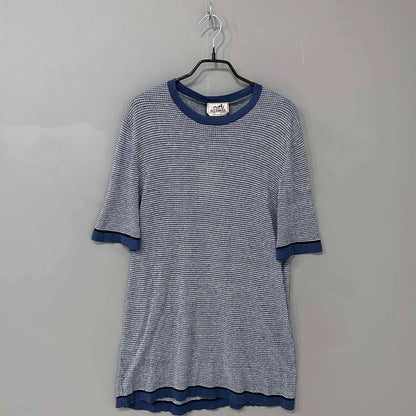 HERMES H Print Knit Short Sleeve Top-yf