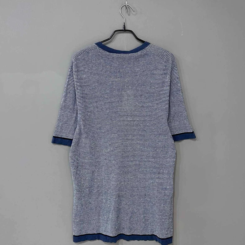 HERMES H Print Knit Short Sleeve Top-yf