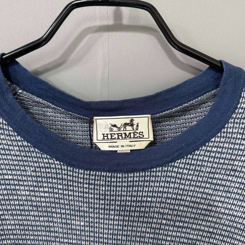 HERMES H Print Knit Short Sleeve Top-yf