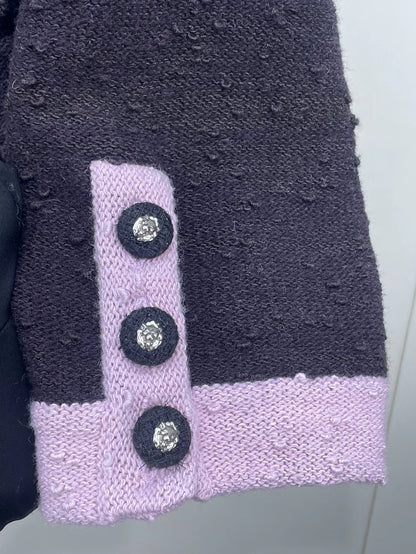 Color Block Knit Sweater by Chanel