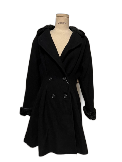 Vintage Prada Black Alpaca Wool Coat