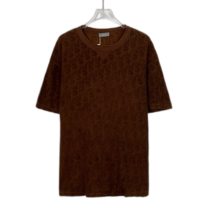 Brown Logo Printed Short Sleeve T-Shirt