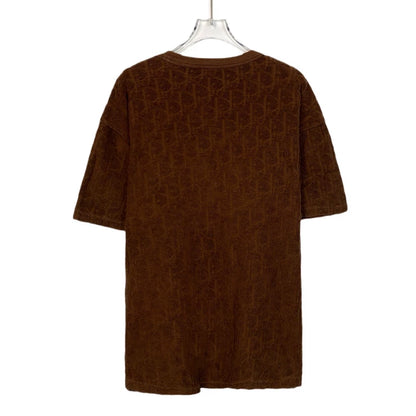 Brown Logo Printed Short Sleeve T-Shirt