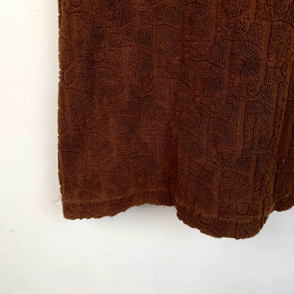 Brown Logo Printed Short Sleeve T-Shirt