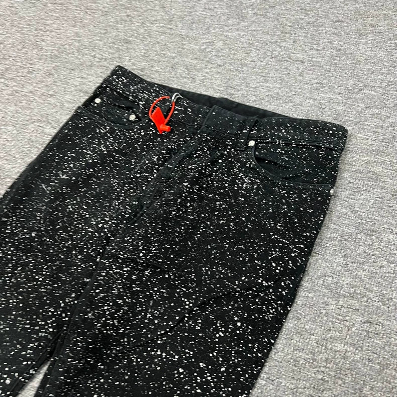 Balenciaga Sparkling Fitted Denim Pants
