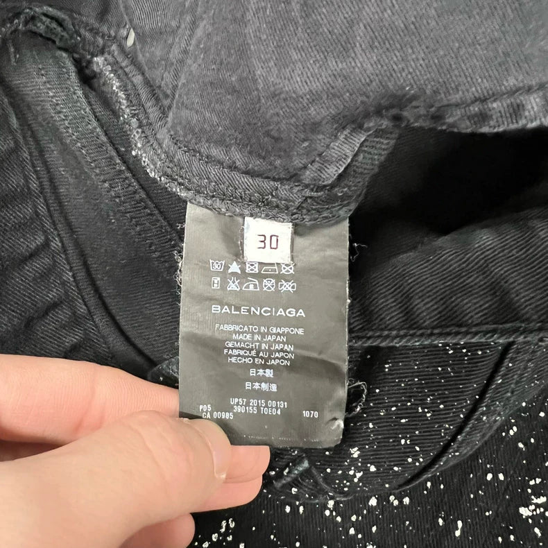 Balenciaga Sparkling Fitted Denim Pants