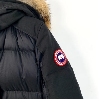 Canada Goose Black Hooded Down Jacket