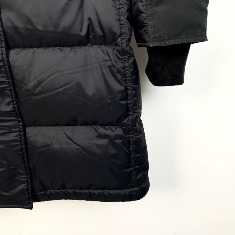 Canada Goose Black Hooded Down Jacket