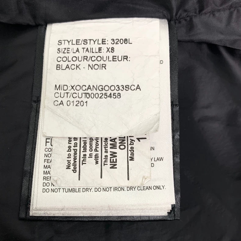 Canada Goose Black Hooded Down Jacket