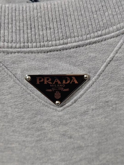 Prada Simple Long Sleeve Sweatshirt with Tag