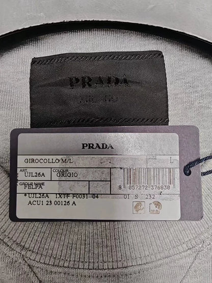 Prada Simple Long Sleeve Sweatshirt with Tag