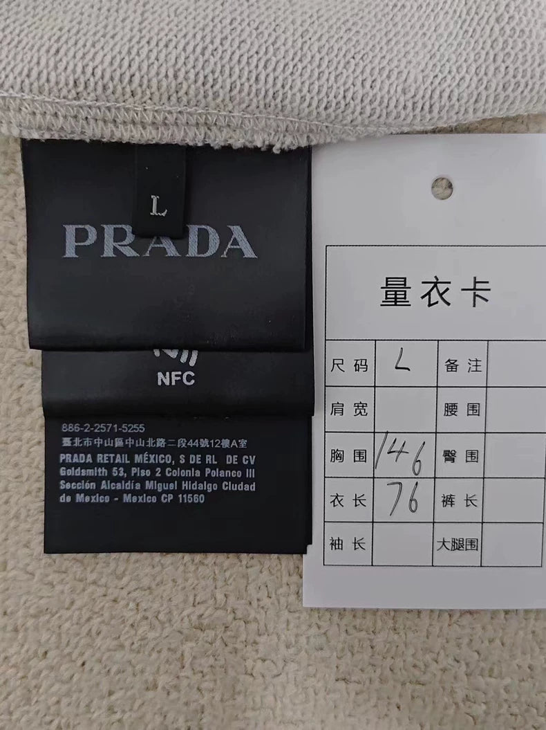 Prada Simple Long Sleeve Sweatshirt with Tag