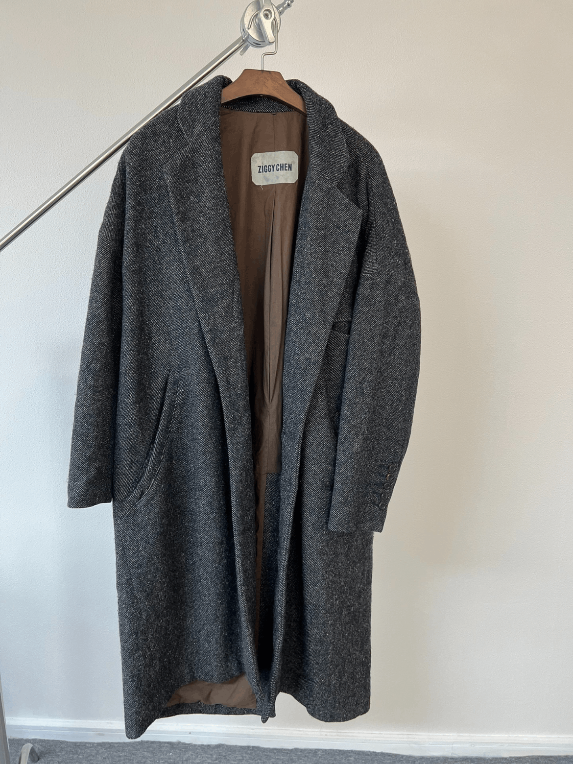 Ziggy Chen oversized wool coat - DMC