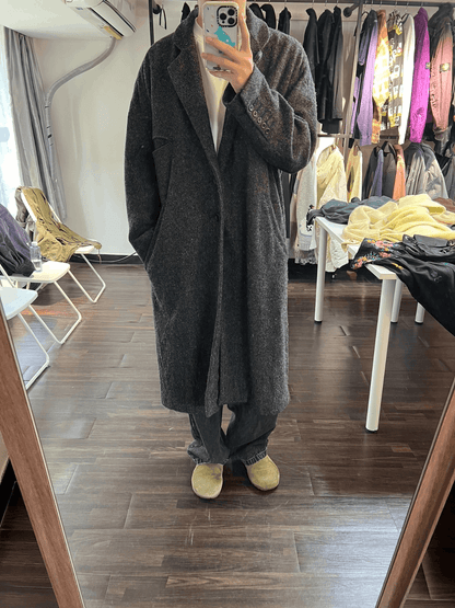 Ziggy Chen oversized wool coat - DMC