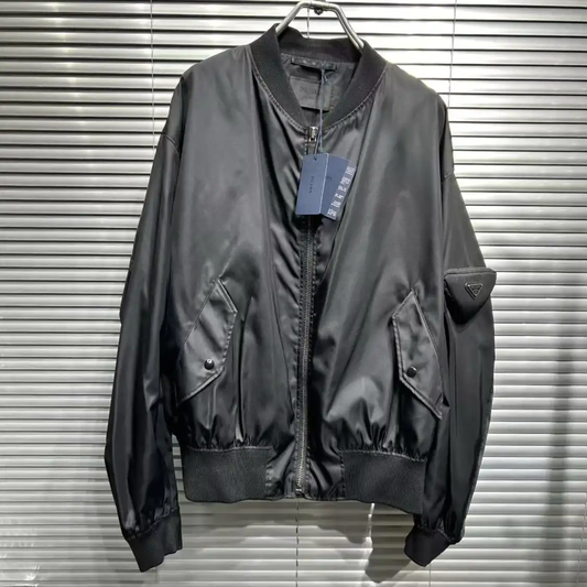Prada Men's Black Cotton Spring Autumn Jacket