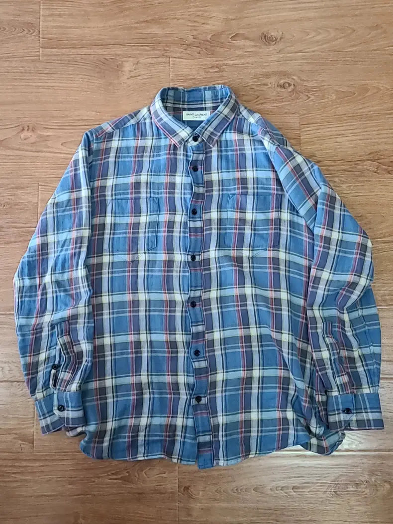 Saint Laurent Checkered Shirt Size M