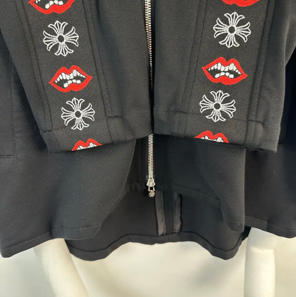 Chrome Hearts Black Cotton Embroidered Long Sleeve Jacket 0089