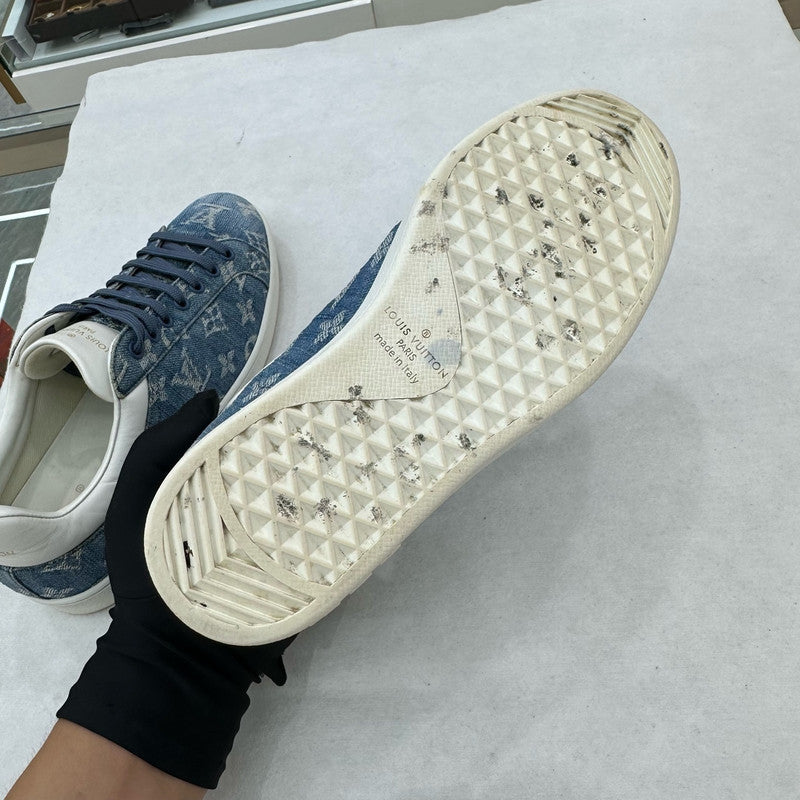 Louis Vuitton Luxembourg Denim Sneakers for Men 0079