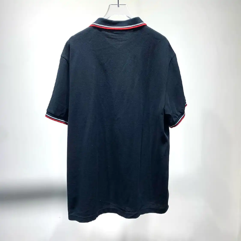 Prada Black Cotton Polo Shirt for Men