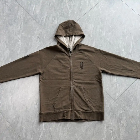 Chrome Hearts Khaki Green Logo Hoodie 0089