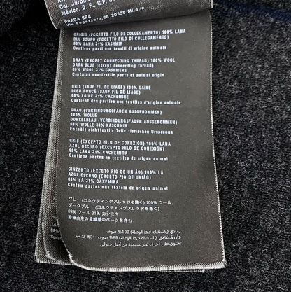 Prada Navy Wool Men's Cardigan