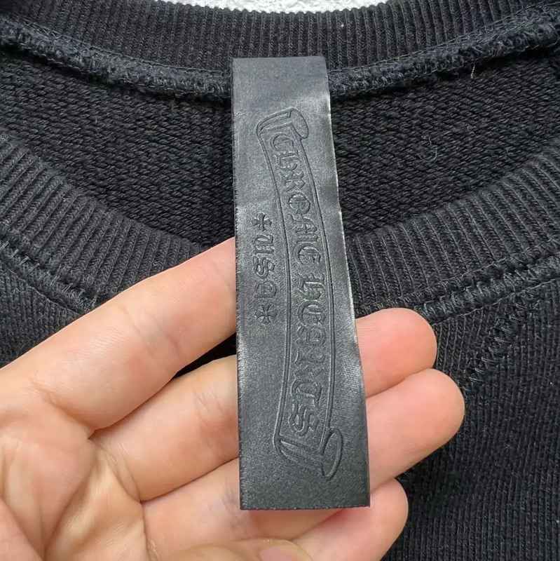 Chrome Hearts Black Cotton Logo Sweatshirt L 0089