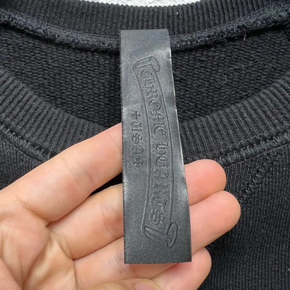 Chrome Hearts Black Cotton Logo Sweatshirt L 0089